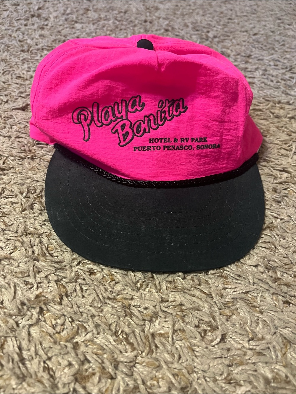 Playa Bonita Neon Pink & Black Trucker Hat